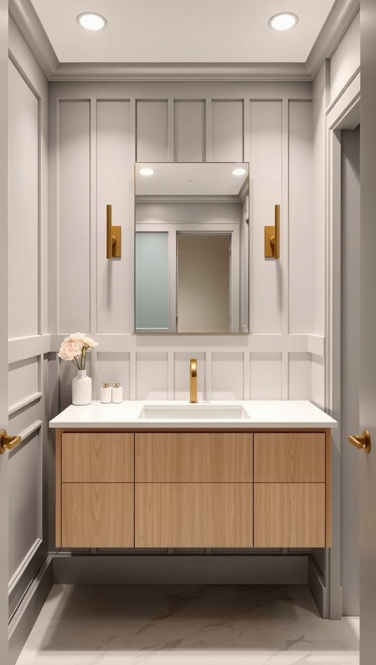 22. Hidden Hamper Inside Vanity