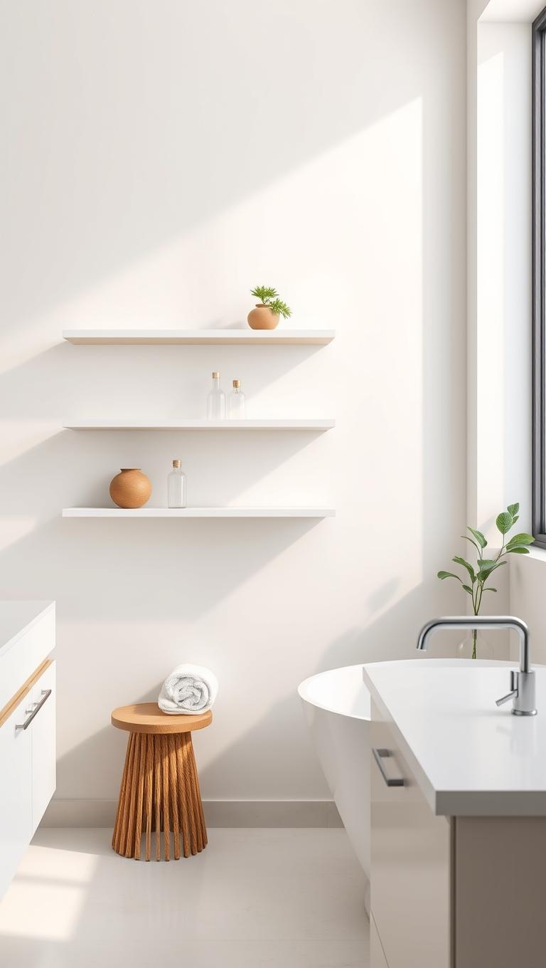 23. Minimalist Display Shelves