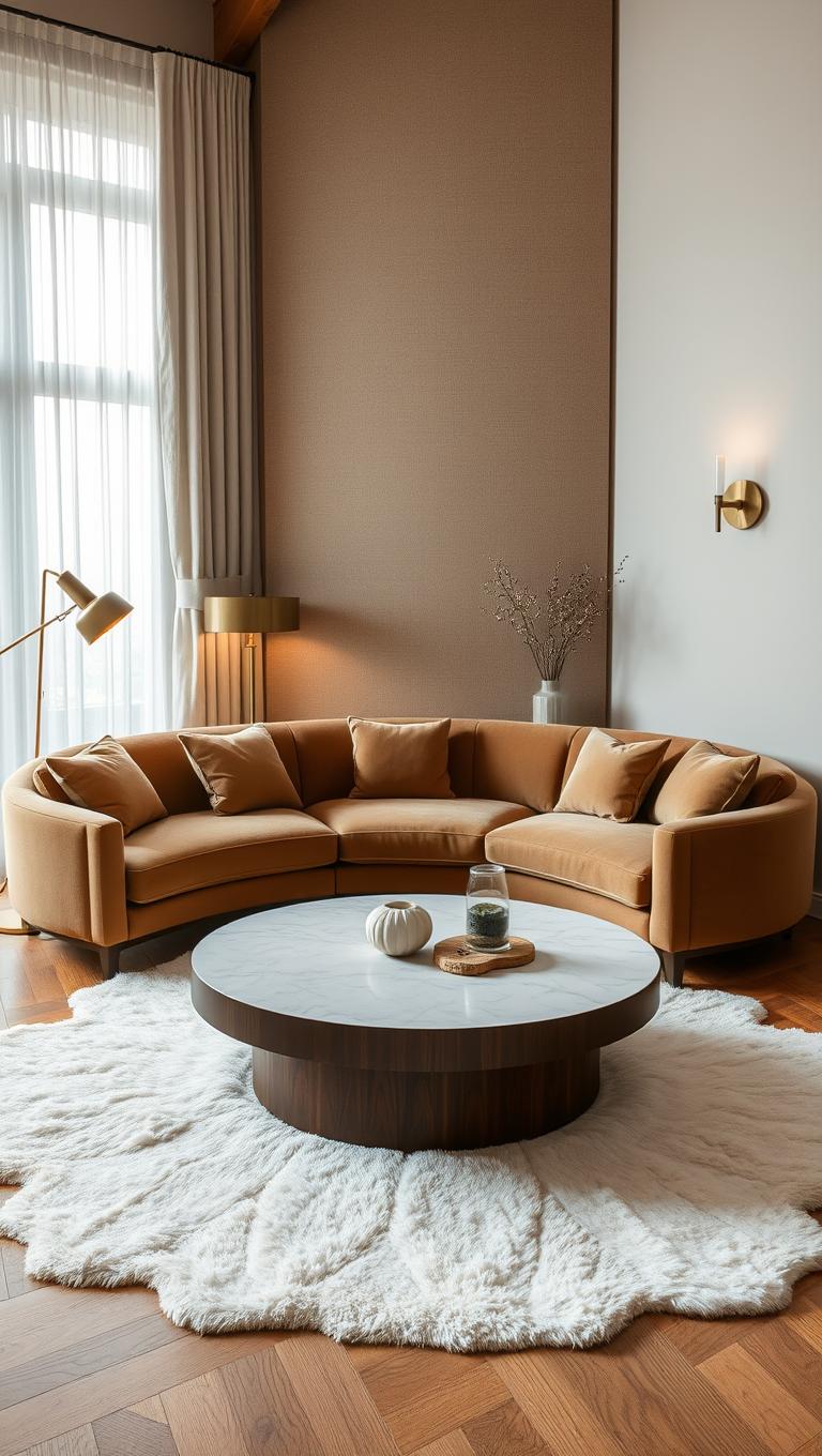 23. Semi Circle Sofa for Conversation