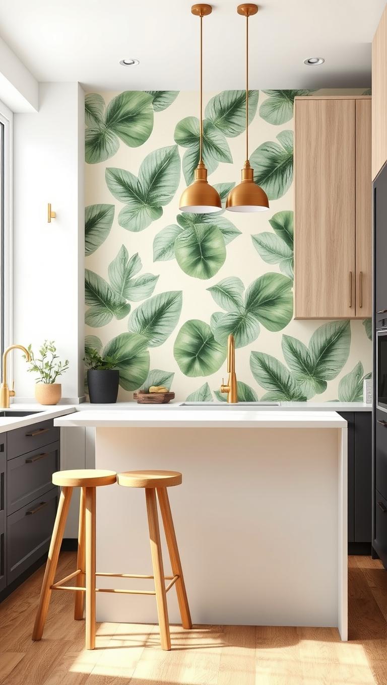 25. Peel and Stick Wallpaper Feature