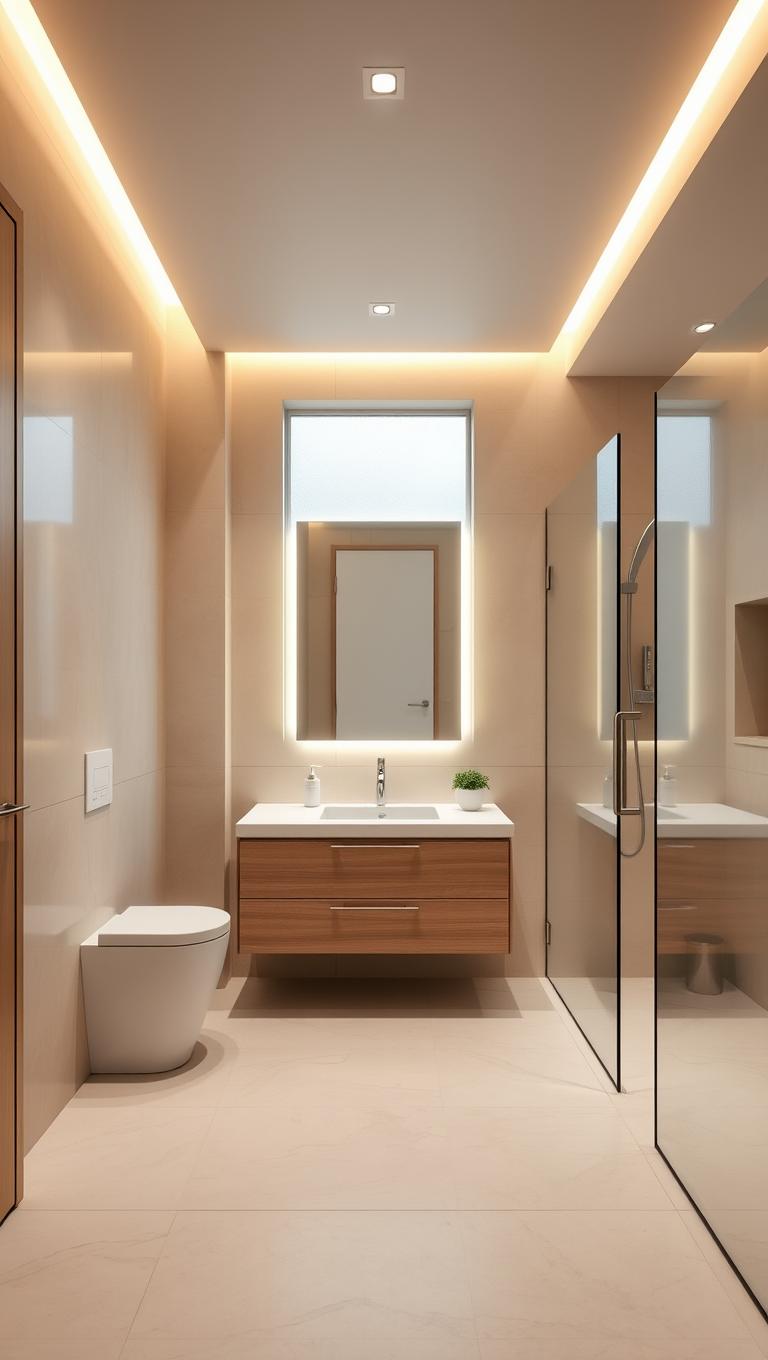 25. Recessed Ceiling Lighting with Dimmer