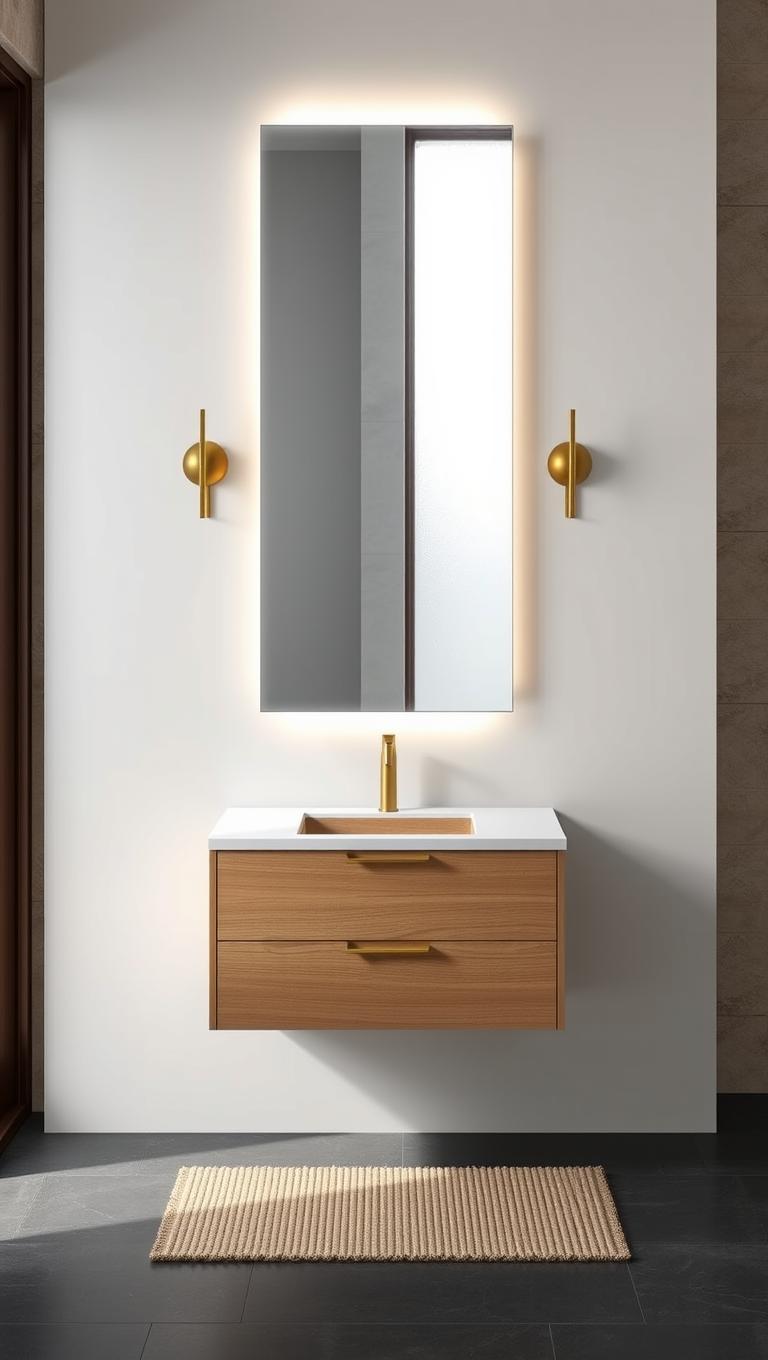 26. Mirror with Ambient Backlighting