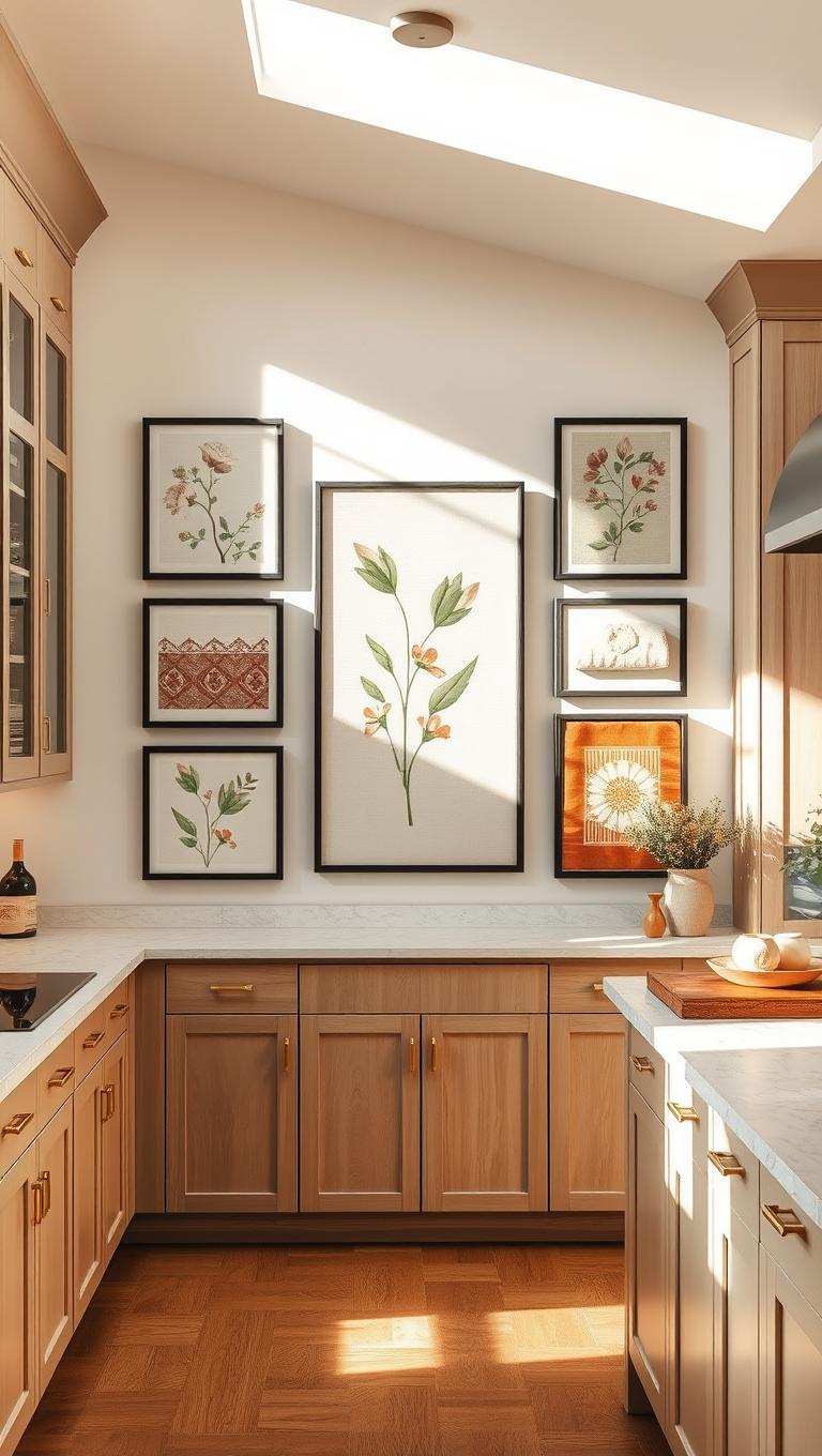 28. Framed Fabric Art