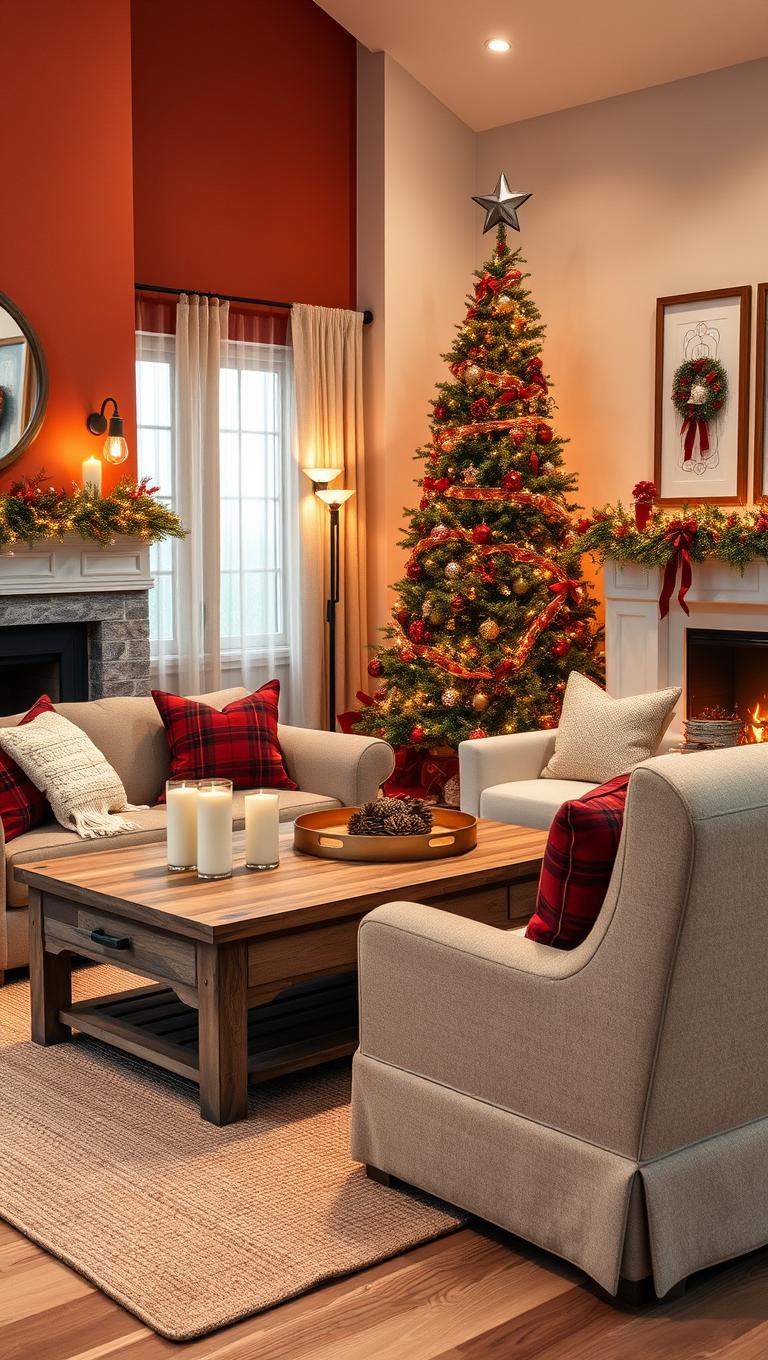 28. Switch to Warm Beige and Red Palette