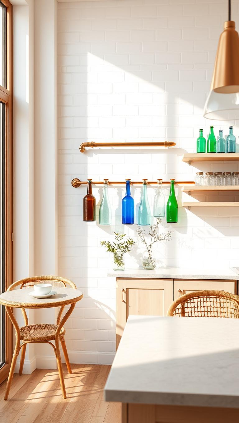 29. Glass Bottle Wall Decor