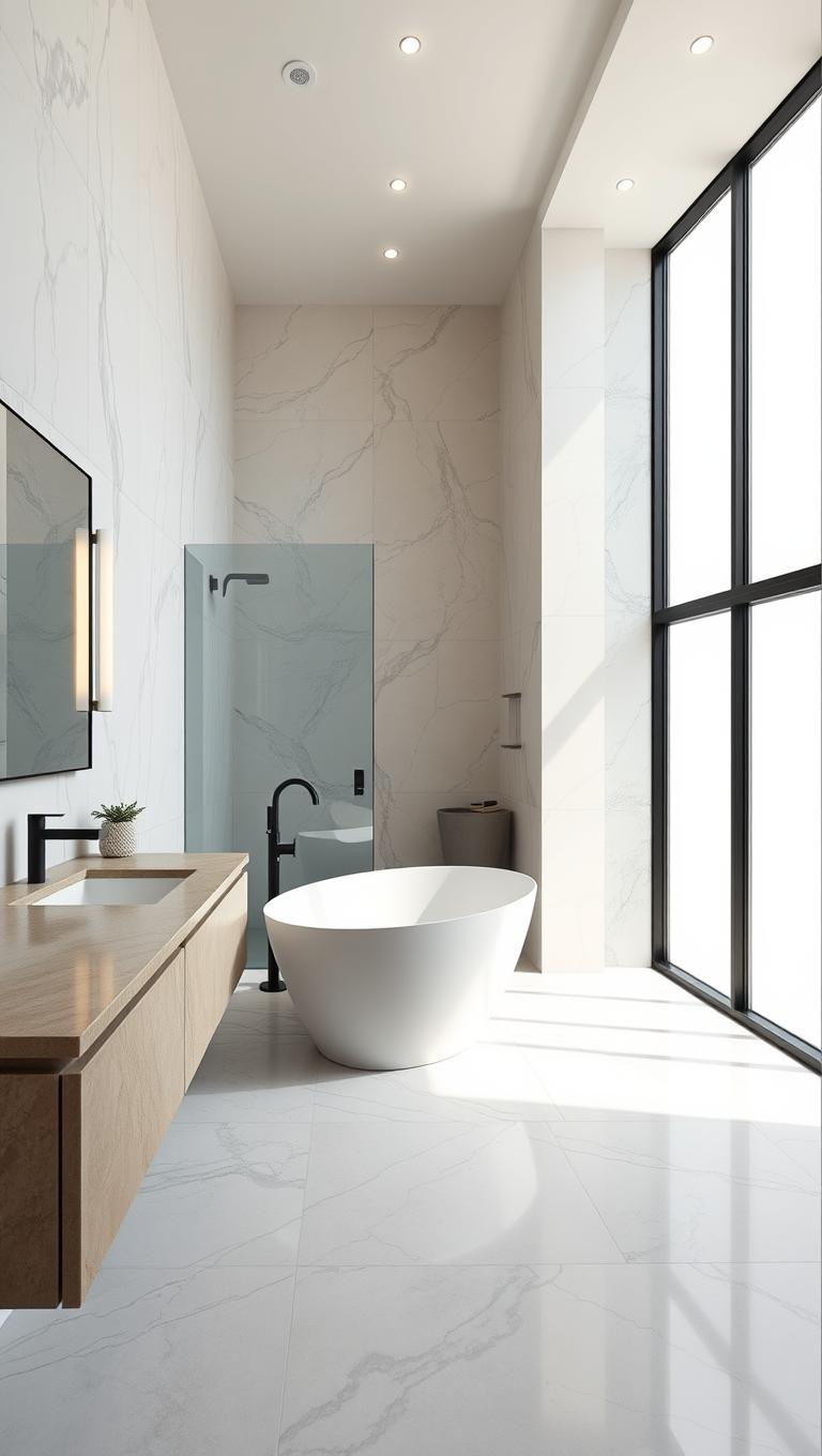 3. Marble Vein Tiles for Luxe Sophistication