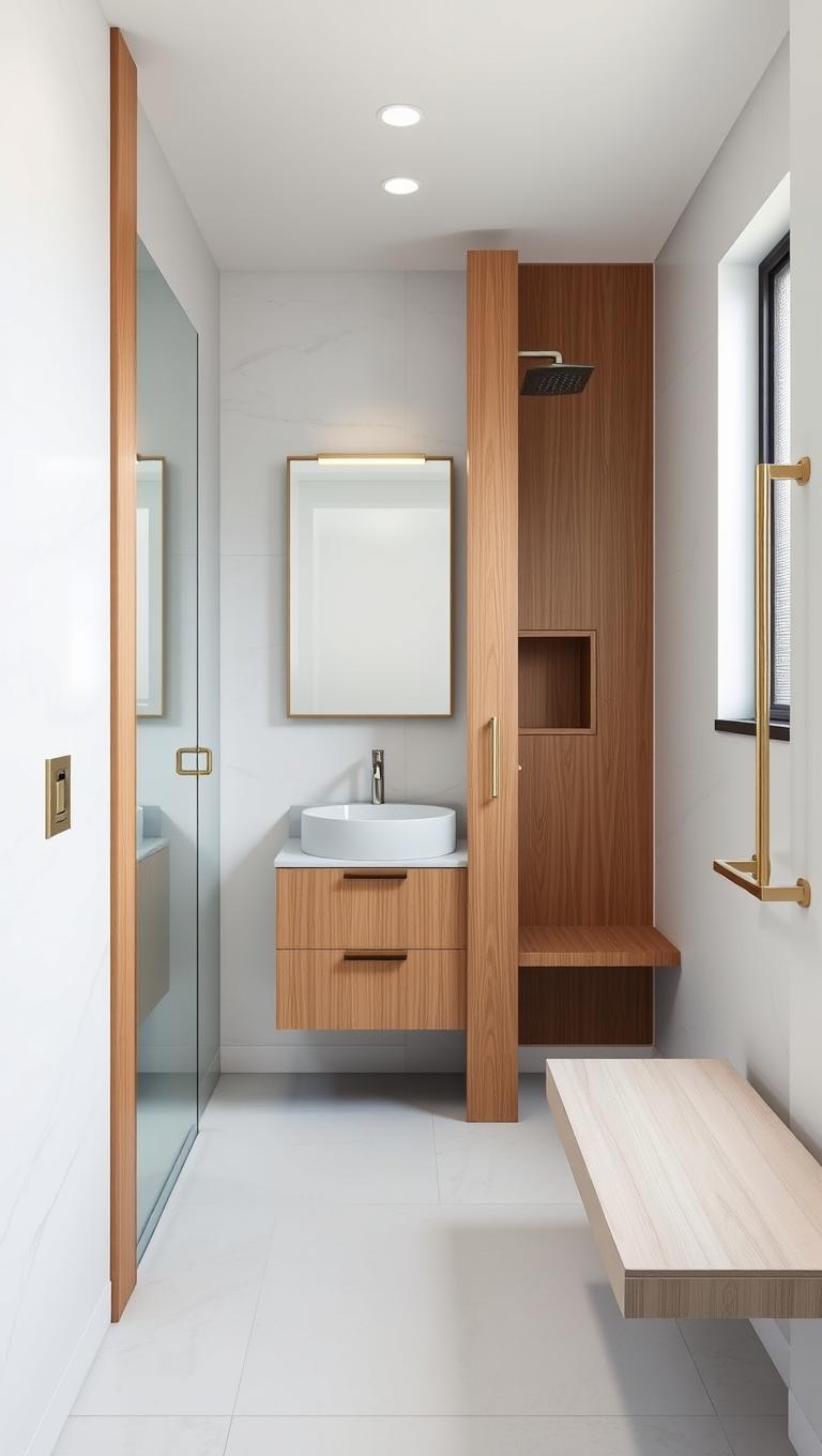 3. Pocket Door to Save Floor Space