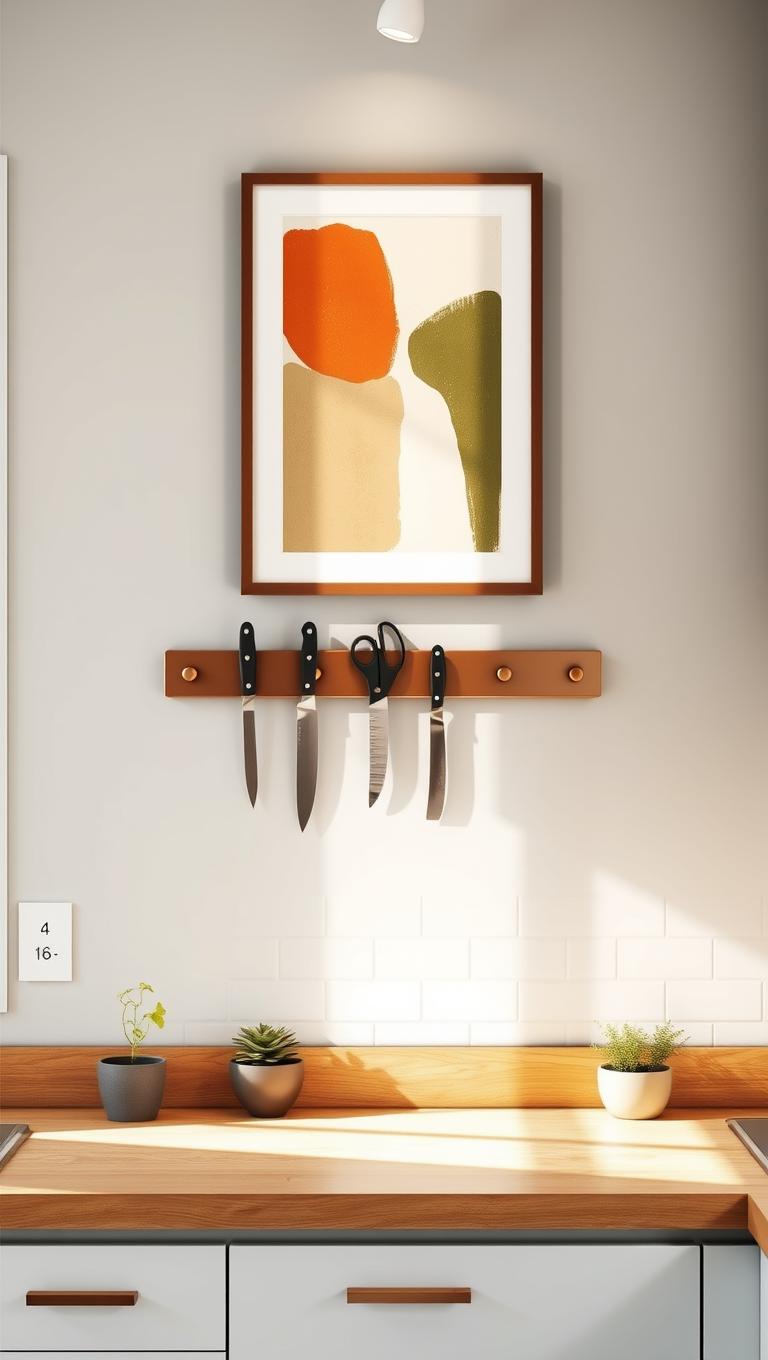 32. Magnetic Knife Rack with Art