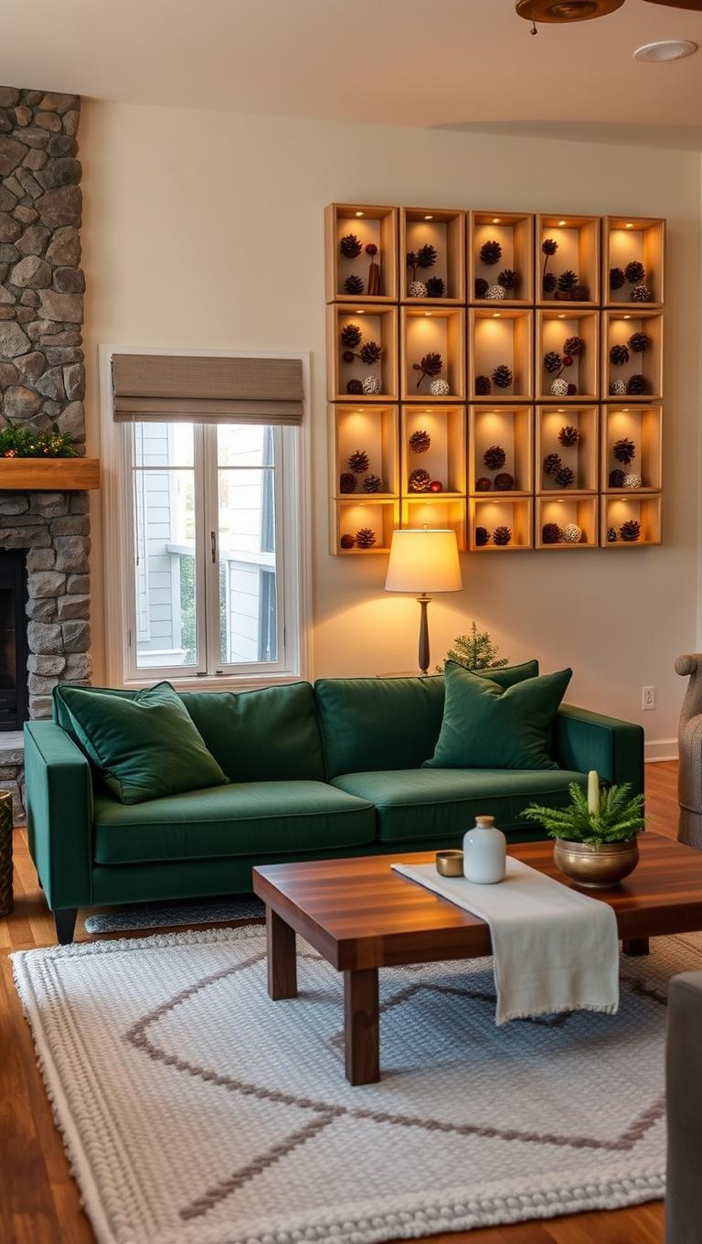 33. Pine Cone Shadow Boxes