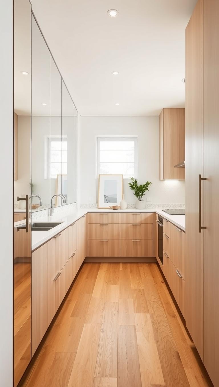 35. Minimalist Mirror Wall