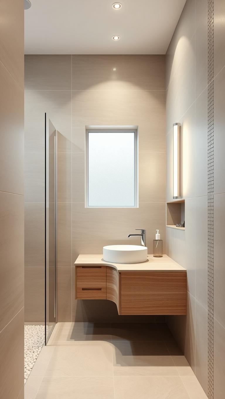 36. Satin Finish Tiles for Subtle Shine