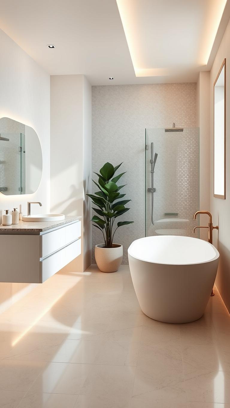 37. Pearlized Tiles for Gentle Glow