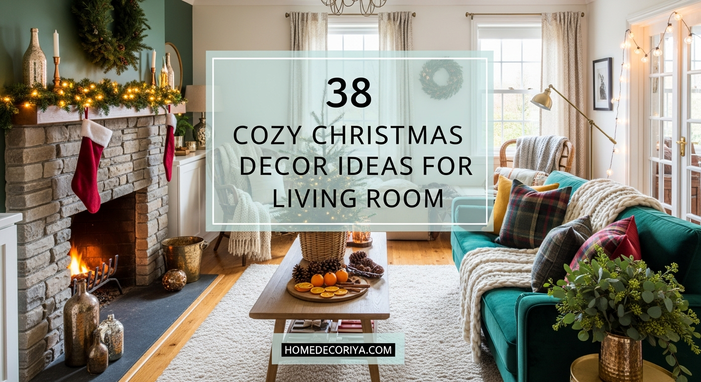 38 Cozy Christmas Decor Ideas For Living Room
