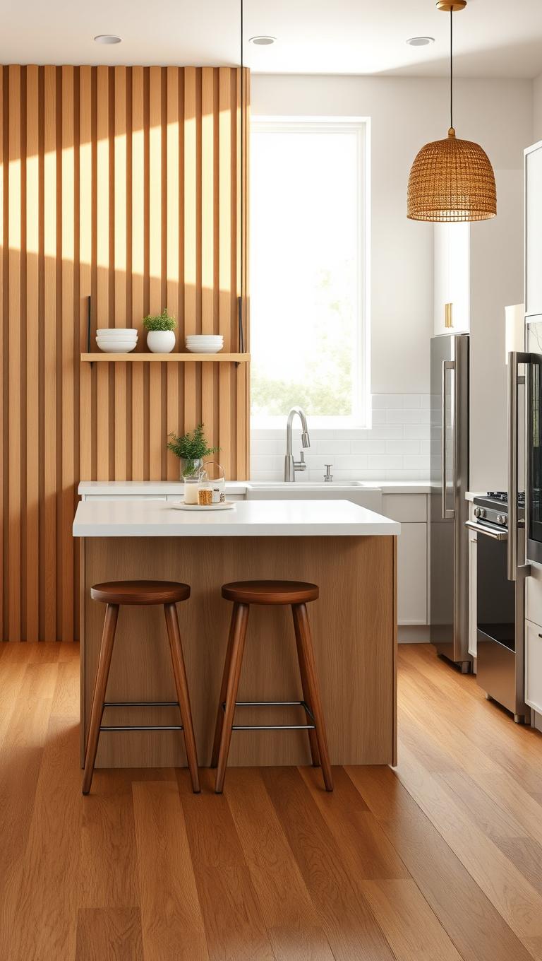 38. Wood Slat Backdrop