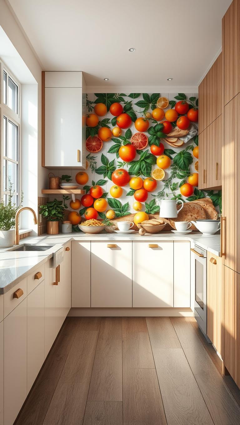 39. Tiled Mural with Food Theme