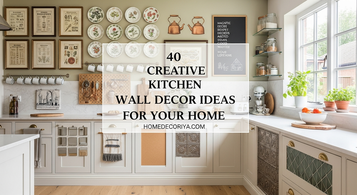 40 Creative Kitchen Wall Decor Ideas for Your Home