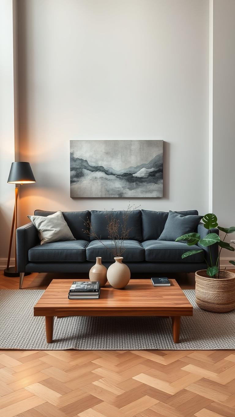 40. Charcoal Gray Sofa