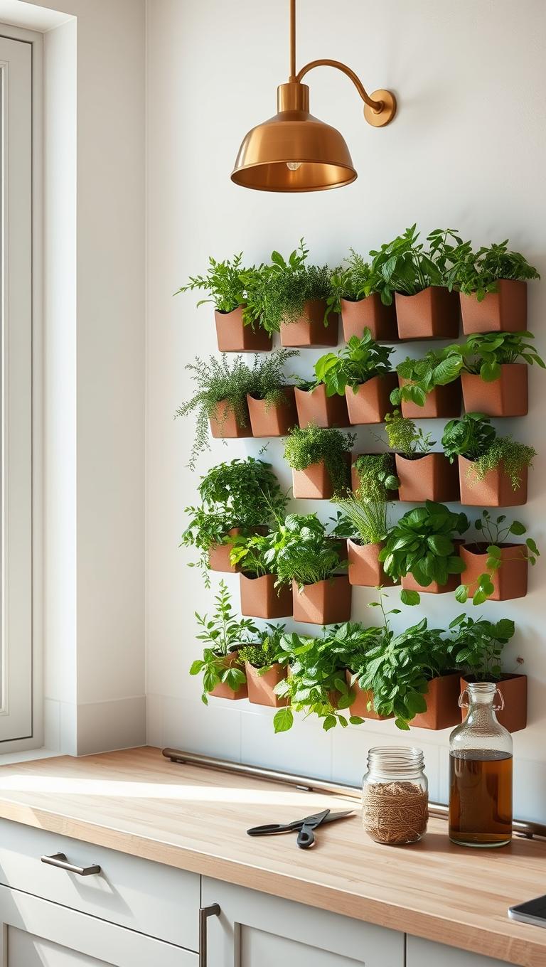 6. Herb Wall with Planters