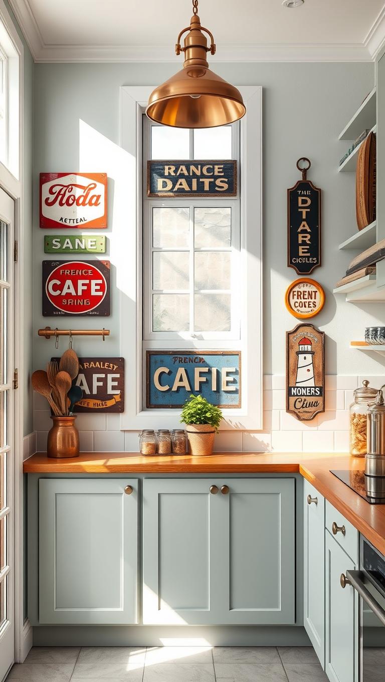 7. Vintage Sign Collection