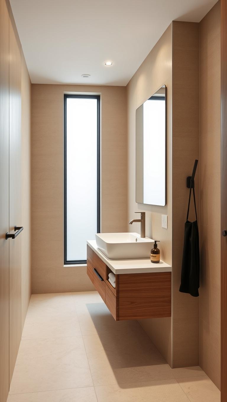 9. Matte White Countertops and Basins